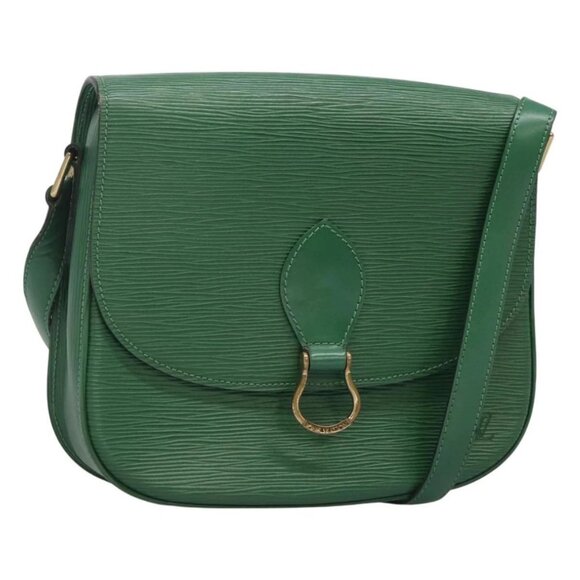 LOUIS VUITTON Epi Saint Cloud GM Shoulder Bag Green M52194 LV Auth 125398 - Picture 1 of 16